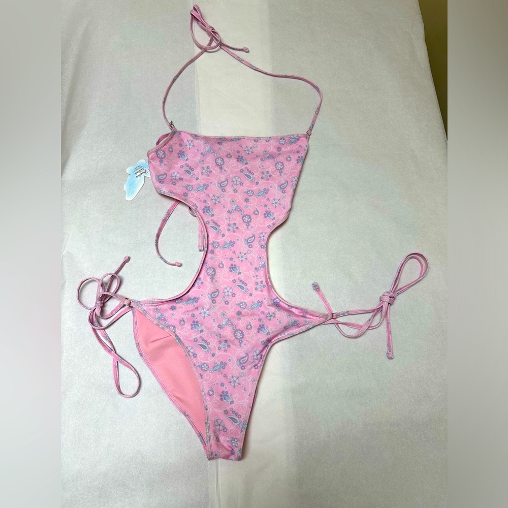 NWT; FRANKIES BIKINIS Amalia One-Piece Swimsuit - Picture 4 of 8